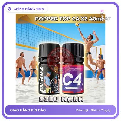 Chai hít tăng khoái cảm Popper POPPER TOP 40ml Popper 40ml USA, Combo ChonTop Bot, Cực Mạnh, Phê Lâu