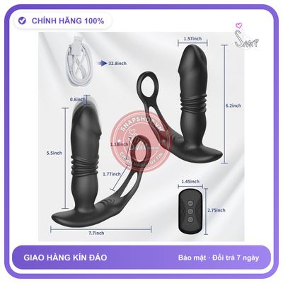 Đồ chơi người lớn Dương vật giả rungg thụt, nhiều chế độ, che tên sản phẩm bảo mật kín đáo