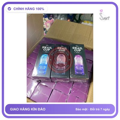 SNAIL Cốc âm đạo cao cấp, chất liệu silicon bền bỉ, che tên sản phẩm bảo mật kín đáo