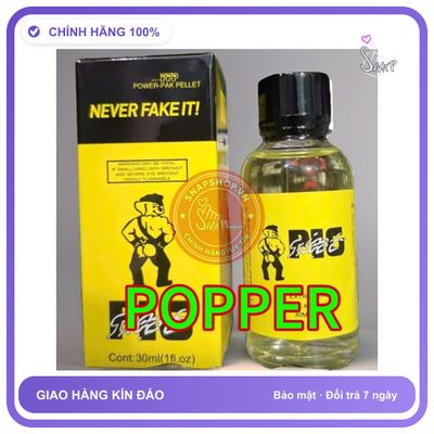 Chai hít tăng khoái cảm Popper PIG 30ml Popper 30ml, sỉ giá tốt, che tên sản phẩm bảo mật kín đáo