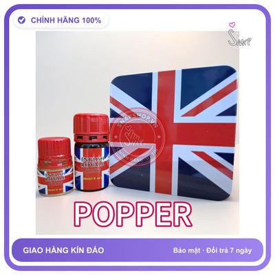 Chai hít tăng khoái cảm Popper ENGLISH ROYALE Popper hộp cao cấp, sỉ lẻ giá tốt