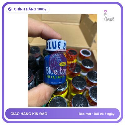 Chai hít tăng khoái cảm Popper Blue boy 10ml Popper 10ml giá sỉ, che tên sản phẩm bảo mật kín đáo, 09089