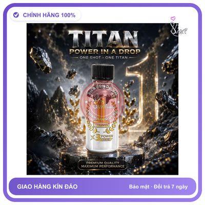 Chai hít tăng khoái cảm Popper TITANMEN 30ml Popper pháp 30ml, Hàng Real, Cực Mạnh, Phê Tận Mây Xanh,Gây Ảo Giác