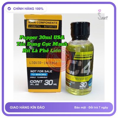 Chai hít tăng khoái cảm Popper MAIN COMPONENTS 30ml Chai Hít Popper 30ml USA, Tăng Khoái Cảm Cho Nam Nữ, Hít Là Phê Ngay
