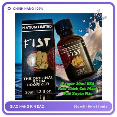 Chai hít tăng khoái cảm Popper PLATINUM LIMITED 30ml Popper 30ml USA, Hàng Chính Hãng Cực Mạnh, Tác Dụng Nhanh, Hít Là Phê Ngay