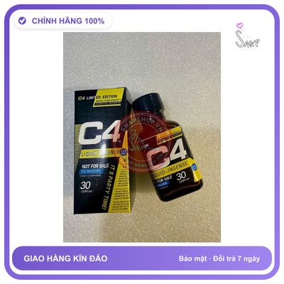 Chai hít tăng khoái cảm Popper C4 30ml Chai Hít Kích Thích Hưng Phấn Cho Nam Nữ, Tác Dụng Phê Cực Mạnh, Popper 30ml USA