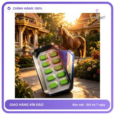 Viên uống hỗ trợ sinh lý nam JNW Hàng Chính Hãng Ngựa Thái Cao Cấp Hàng Xịn, Hộp 10 Viên, Giá Ưu Đãi