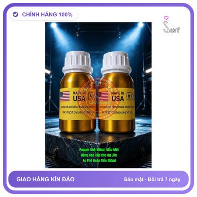 Chai hít tăng khoái cảm Popper PAC-WEST 100ml Hàng Mới Về Popper Khô USA 100ml, Dòng Siêu Mạnh, Hít Cực Sướng, Giá Ưu Đãi
