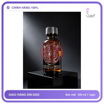 Chai hít tăng khoái cảm Popper LEGEND OF TITAN 30ml Popper Pháp 30ml, Dòng cao cấp mạnh mẽ, hương thơm dễ hít, che tên sản phẩm bảo mật kín đáo
