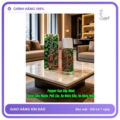 Chai hít tăng khoái cảm Popper WOODLAND 40ml Popper 40ml USA Hương Neon, Công Thức Mới, Đầy Mạnh Mẽ, Lôi Cuốn