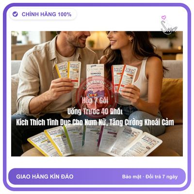 Gel uống hỗ trợ sinh lý KAMAGRA Thạch Siro Jelly, hộp 7 gói, Giúp Hỗ Trợ Tăng Cường Sinh Lý Cho Nam Nữ, Cực Mạnh, Tác Dụng Nhanh Chóng