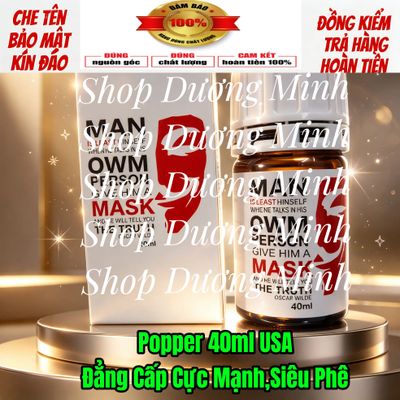 Dòng Siêu Mạnh,Hít Cực Sướng Cho Ng Lờn Lâu Năm, Popper 40ml USA, Hàng Chính Hãng, Bao Phê 