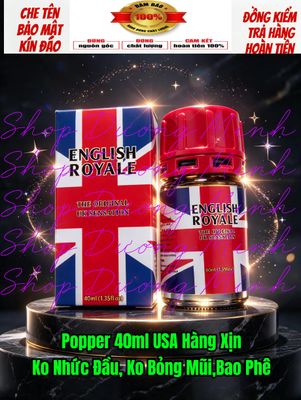 Tinh Dầu Hương Popper 40ml USA, Hàng Xịn , Ko Nhức Đầu, Ko Bỏng Mũi, Ko Phê Hoàn Tiền 