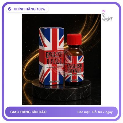 Chai hít tăng khoái cảm Popper ENGLISH ROYALE 40ml Tinh Dầu Hương Popper 40ml USA, Hàng Xịn, Ko Nhức Đầu, Ko Bỏng Mũi, Ko Phê Hoàn Tiền