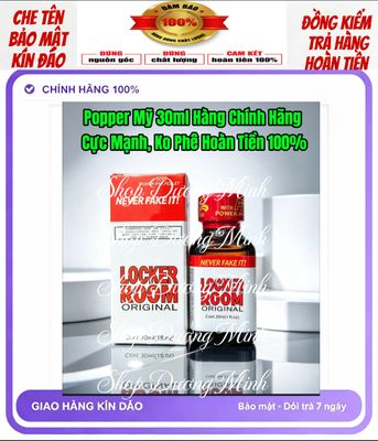 Chai Hít Tăng Cảm Giác Hưng Phấn,Kích Thích Cực Mạnh, Hít Xong Phê Ngay, Popper 30ml USA 