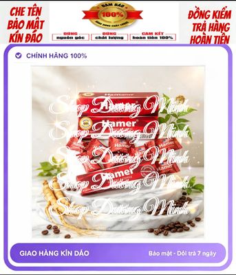 ( Hàng Chính Hãng) Siêu Mạnh,Tác Dụng Cực Nhanh, Kẹo Sâm Hamer, Hộp 10 Viên