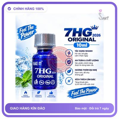 (Che Tên) Popper 7GH Original 10ml Phiên Bản Mới USA Hộp Trắng Kín