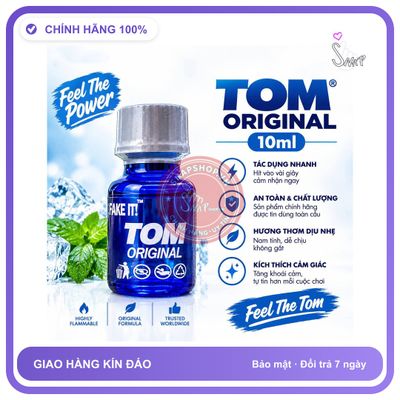 (Che Tên) Popper Tom Original 10ml Phiên Bản Mới Giao Nhanh Toàn Quốc