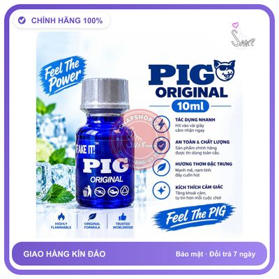 (Che Tên) Popper Pig Original 10ml Phiên Bản Mới Bảo Mật Tuyệt Đối