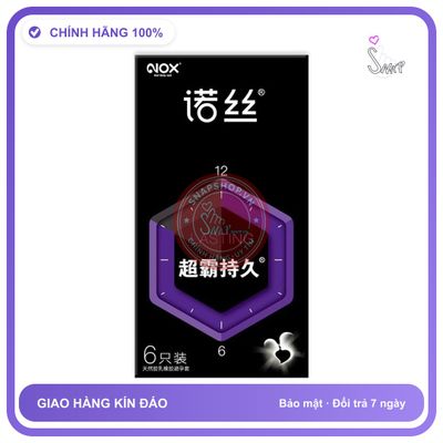 Bao cao su Nox Speed Master Lasting kéo dài thời gian hộp 6 cái