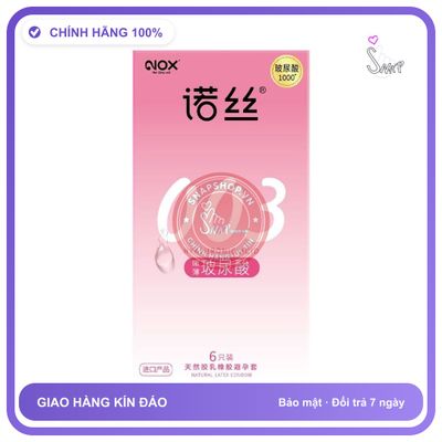 Bao cao su Nox 003 Ultra Thin Smoothing siêu mỏng nhiều gel hộp 6 cái