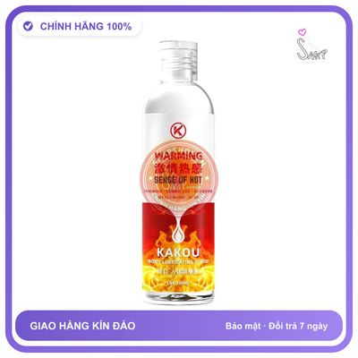 Gel bôi trơn gốc nước Kakou Warming 200ml tăng khoái cảm chính hãng