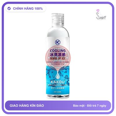 Gel bôi trơn gốc nước Kakou Cooling 200ml tăng khoái cảm chính hãng