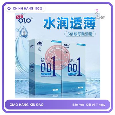 Bao cao su Olo Superior Xanh Siêu Trơn 001 hộp 10 siêu mỏng chính hãng