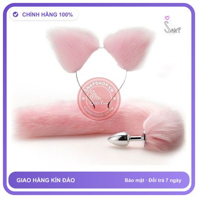 BDSM Plug đuôi chồn + tai chồn chính hãng