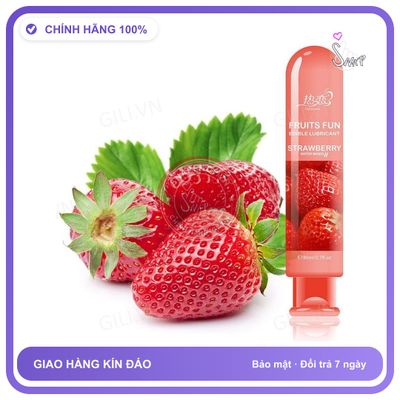 Gel bôi trơn Fruits Fun Strawberry chai 80ml chính hãng