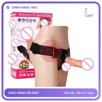 Dương vật giả có dây đeo God Of War Harness-G Spot Dong Rỗng