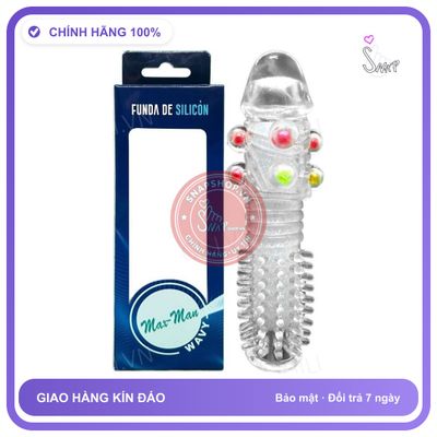Bao cao su đôn dên silicone Bi Gai tăng kích thước chính hãng