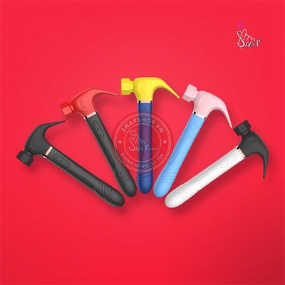 Dương vật giả nguỵ trang cây búa Hammer rung nhấp chuyển động đẩy tới và lui hút