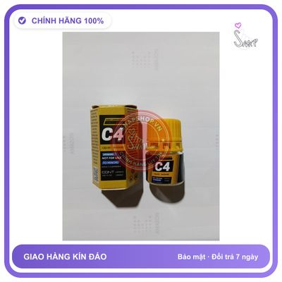 Chai hít tăng khoái cảm Popper C4 20ml Chai hít 20ml,Hàng Chuẩn ko cồn, mạnh, phê, ko nhức đầu, che tên sản phẩm bảo mật kín đáo