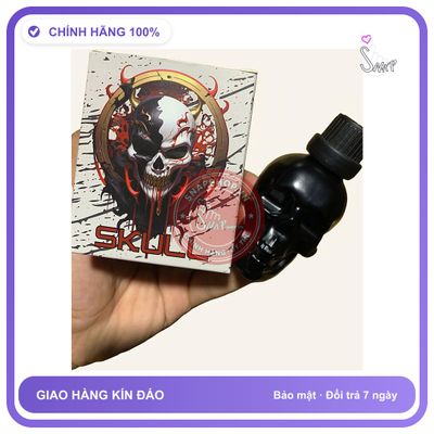 Chai hít tăng khoái cảm Popper SKULL popper đầu lâu cho bot, giúp giản nở, tăng cảm xúc, thăng hoa