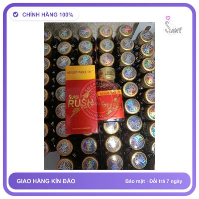 Chai hít tăng khoái cảm Popper RUSH 30ml Popper Mỹ 30ml Chính Hãng, cực mạnh, bao phê, tạo cảm giác ảo, che tên sản phẩm bảo mật kín đáo