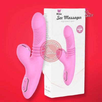 Dương vật giả Dibe Sexy Massager rung nhấp chuyển động đẩy tới và lui ngoáy, bú hút điểm G