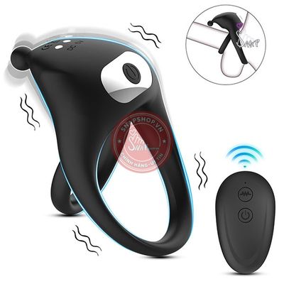 Vòng rung đeo dương vật Black Warrior điều khiển từ xa