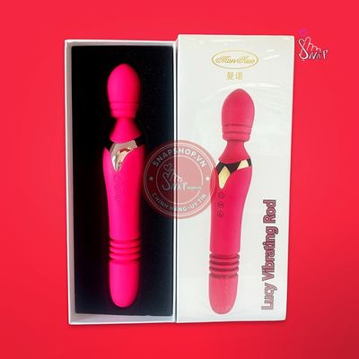 Chày rung 2 đầu Lucy Vibrating Rod đầu rung đuôi thụt chính hãng