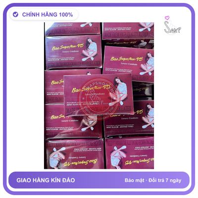 Bao Cao Su Supermen Vd Hộp 120 Cái chính hãng - ôm sát cảm giác thật, chất liệu latex an toàn, hàng nhập khẩu - giao hàng che tên kín đáo