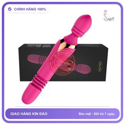 Chày Rung Massage 2 Đầu Manno Thụt chính hãng - 10 chế độ rung, silicone mềm, chất liệu an toàn cho da - giao hàng che tên kín đáo
