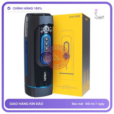 Âm Đạo Leten Cầm Tay X9 Piston rung nhấp chuyển động đẩy tới và lui chính hãng - 10 cấp độ rung, rung nhấp chuyển động đẩy tới và lui tự động, có sưởi ấm - giao hàng che tên kín đáo