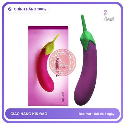 Hình Quả Cà Tím Rung Nhiều Chế Độ chính hãng - sạc USB, silicone mềm mại, chất liệu an toàn cho da - giao hàng che tên kín đáo