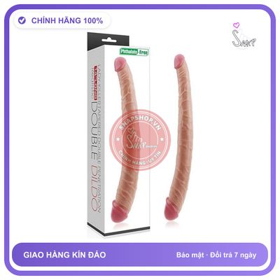 Dương Vật Lovetoy 2 Đầu không Rung chính hãng - silicone mềm mại, chất liệu an toàn cho da, dễ vệ sinh - giao hàng che tên kín đáo