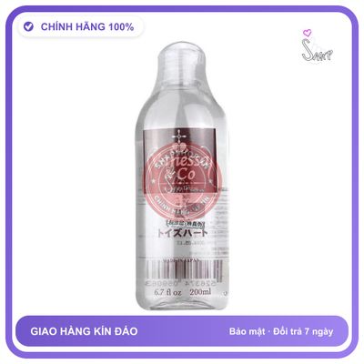 (Che Tên) Gel bôi trơn Vanessa & Co gốc nước an toàn lọ 200ml hàng Nhật Bản 834239 Hộp Trắng Kín
