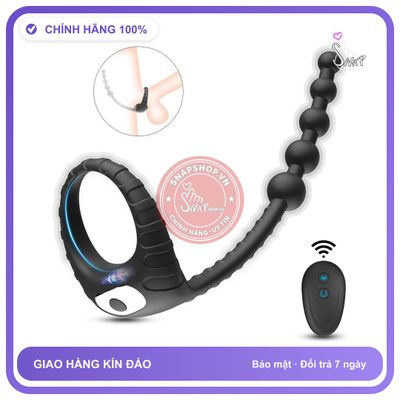 Bộ Vòng Đeo Hạt Hậu Môn Đen chính hãng - chất liệu an toàn cho da, dễ vệ sinh, êm ái khi dùng - giao hàng che tên kín đáo