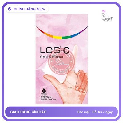Bao Cao Su Ngón Tay Les-C Hộp 8 Cái chính hãng - có hương thơm, ôm sát cảm giác thật, chất liệu latex an toàn - giao hàng che tên kín đáo