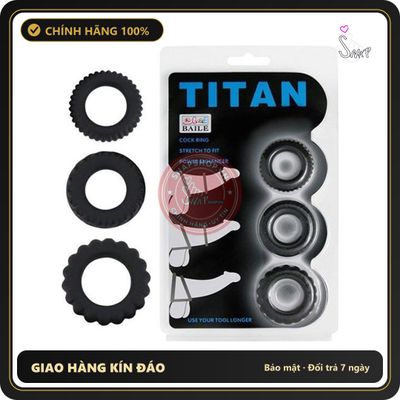 (Che Tên) Bộ 3 Vòng Đeo Dương Vật Titan Cao Cấp 323119 Giao Nhanh Toàn Quốc