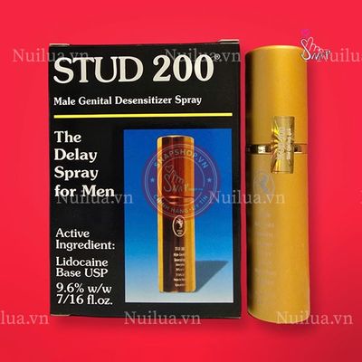 Thuốc xịt chống xuất tinh sớm Stud 200 chính hãng - kéo dài thời gian, thấm nhanh không nhờn rít, dùng trước khi quan hệ - giao hàng che tên kín đáo