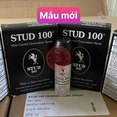 Chai xịt chống xuất tinh sớm Stud 100 chính hãng - kéo dài thời gian, thấm nhanh không nhờn rít, dùng trước khi quan hệ - giao hàng che tên kín đáo